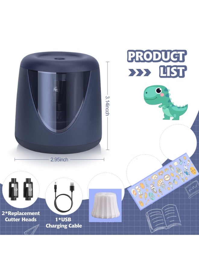 موردلي برايات أقلام كهربائية للأطفال، براية أقلام ملونة صغيرة لطيفة للفصول الدراسية المنزلية، براية أقلام كهربائية مع لوازم مدرسية على شكل يونيكورن - Image 2